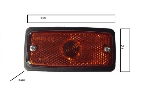 Luci di ingombro a LED BIANCO / ROSSO / ARANCIONE 12/24 V, 1 pezzo - Foto 3 di 5