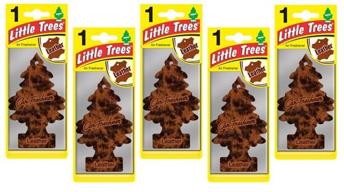 5x Magic Little Tree hängender Lufterfrischer Lederduft - Bild 2 von 4