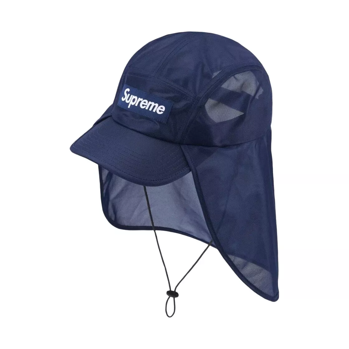 Casquette de camp pare soleil en maille suprême marine   24SS  