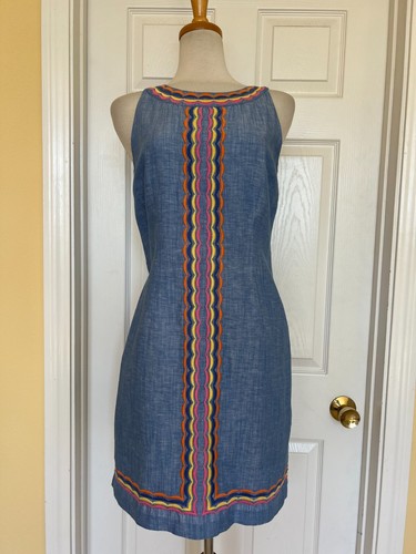 Talbots besticktes Kleid Gr. 6 Petite 6P