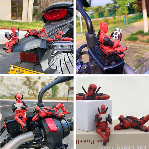 Funny Deadpool Car Ornament Interior Dashboard Toy Decoration Mini Figures - Picture 2 of 5