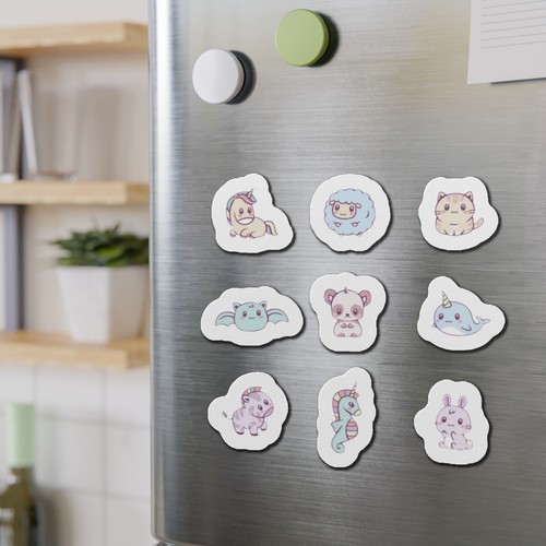 Niedliche Tier gestanzte Magnete - skurrile Deko für Kühlschrank, Kinderzimmer, Geschenke, Baby - Bild 4 von 4