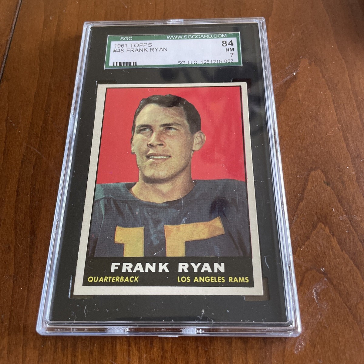 1961 Topps #48 Frank Ryan SCG 7 NM | eBay