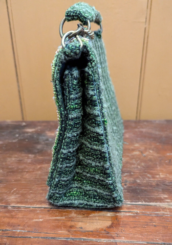 NEW America & Beyond Embellished Hand Bag w/ Removable Strap/Chain Beaded 11"x7" - Picture 6 of 13