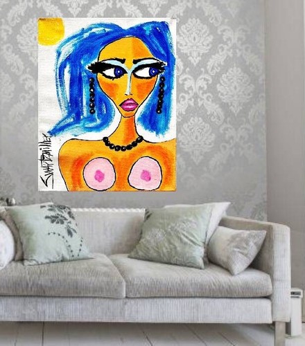 JACK DANIEL'S SEXY DESNUDO Reciclado CB 21 X 13 PINTURA SWARTZMILLER ADN Firmado ARTE - Imagen 21 de 24
