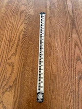 12” HB Rouse & Co Time Saver for Printers 6 & 12 PT Agate Hook Typesetting Ruler