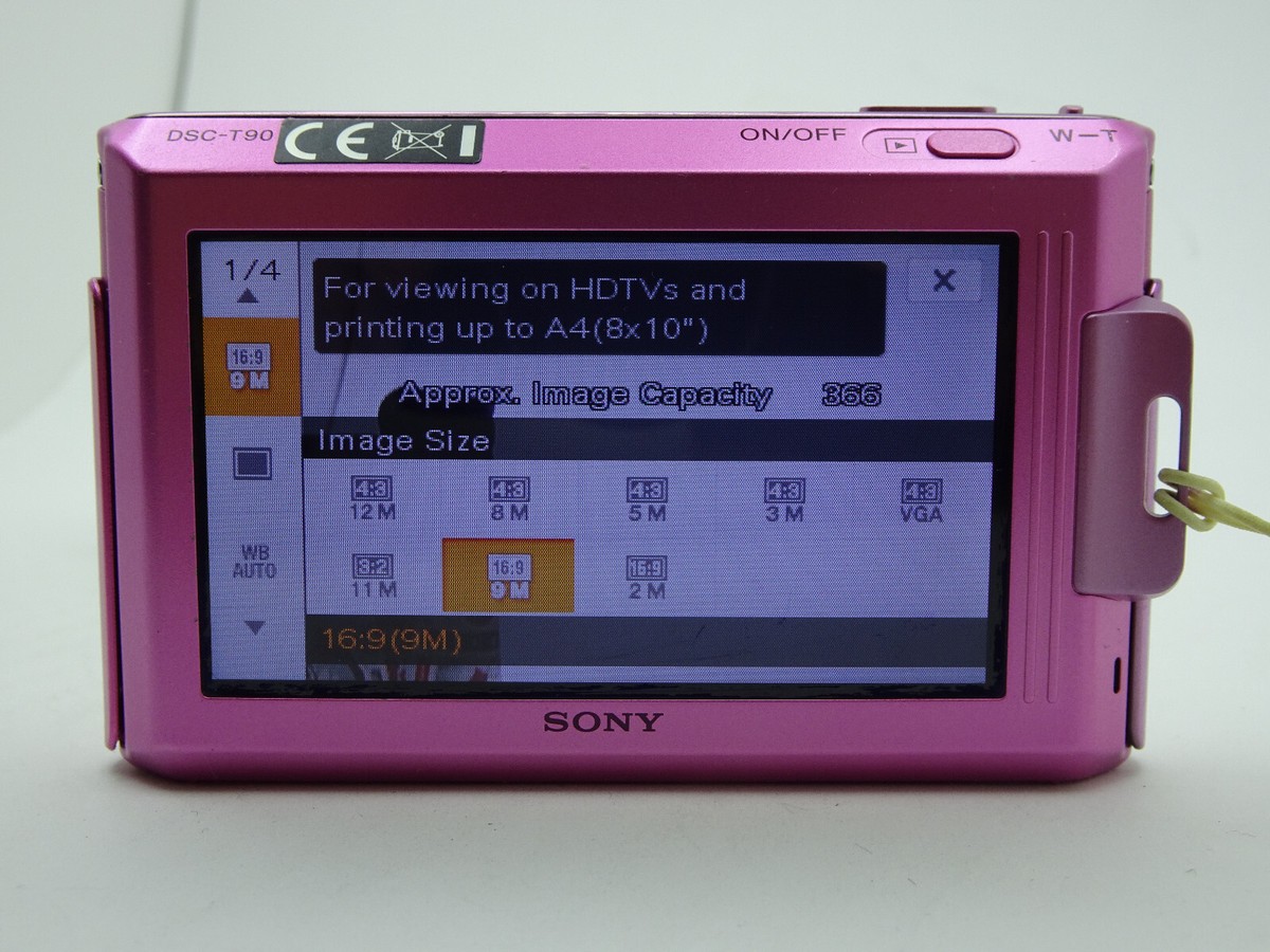 サイバーショット　コンパクトデジタルカメラ　ピンク　SONY DSC-T90 DSC-T90 | デジタルスチルカメラ Cyber-shot サイバーショット