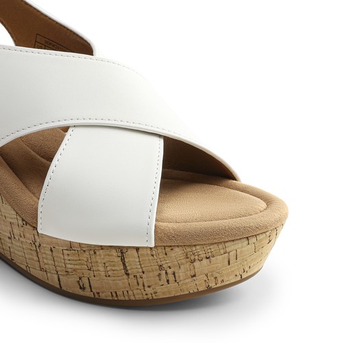 Women Casual Wedge Sandals Ankle Strap Open Toe Platform Dress Sandals Shoes - Picture 28 of 32