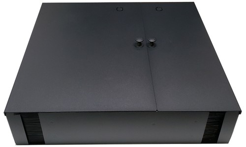 48 Fiber Dual Door Wall Mount, 24 SC Duplex Adapters, Patch Only Singlemode - Picture 4 of 5