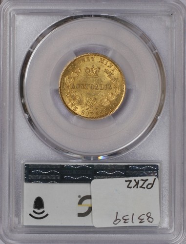 1866-SY Australia Sovereign PCGS MS61. Very lustrous. P.Q. - Picture 2 of 2