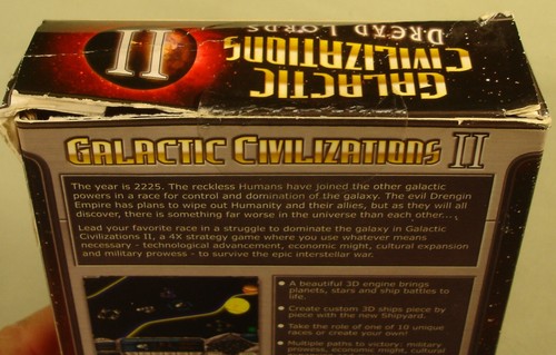 Galactic Civilizations II Dread Lords puré caja PC nuevo sellado - Imagen 2 de 2