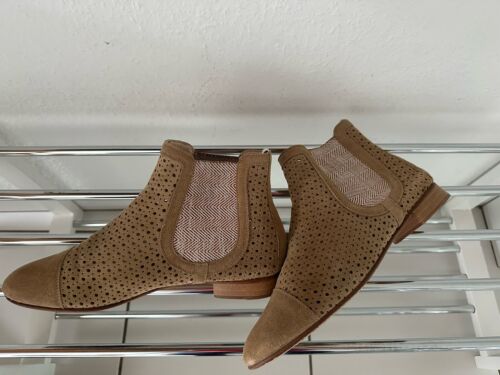Pertini Chelsea Veloursleder, Gr.39, cognac - Bild 2 von 5