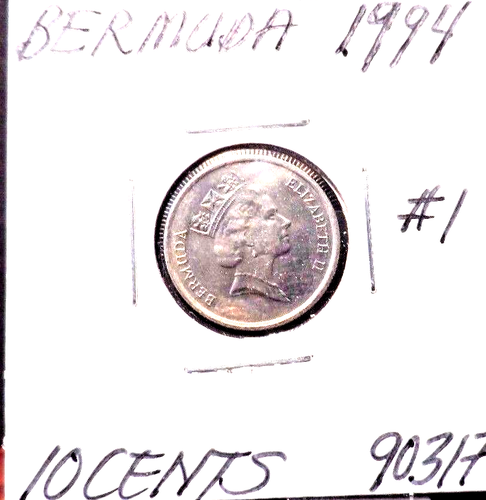 CIRCULATED 1994 10 CENTS BERMUDA COIN (90317)1 - Picture 3 of 3