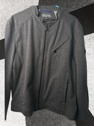 Michael Kors Charcoal Gray Coat with Logo Mid Length - Picture 6 of 14