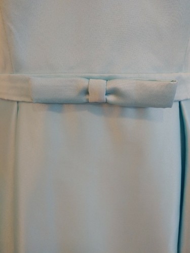 Neu mit Etikett May Queen Couture 12 Kleid türkis blau verziert Pailletten gefüttert Kleid - Bild 3 von 6