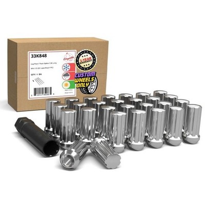 32 Spline TO Tuner Lug Nuts | 14x1.5 | Chrome for Ford F-250 F-350 Super Duty 2''