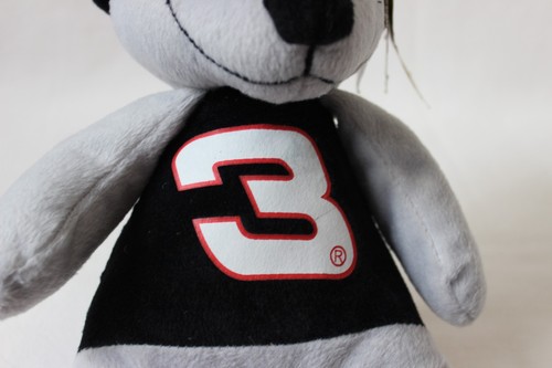 Dale Earnhardt Plüschbär NASCAR #3 Good Stuff grau Goodwrench Service Plus Neu mit Etikett - Bild 3 von 13