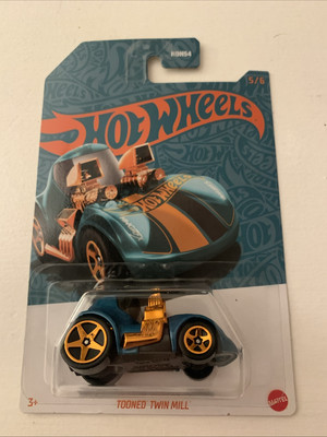 Hot Wheels Tooned Twin Mill Green #5 5/6 - 2024 56TH Pearl and Chrome -956F