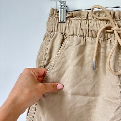 Loft Emory Paperbag-Shorts hoher Bund Kordelzug hellbraun XS neu mit Etikett - Bild 7 von 9