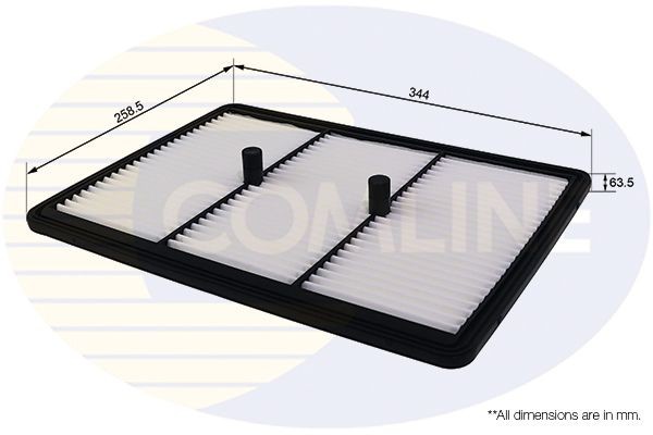Air Filter 344 mm Length 64 mm Height For Hyundai Ioniq Kia Niro COMLINE EAF1024