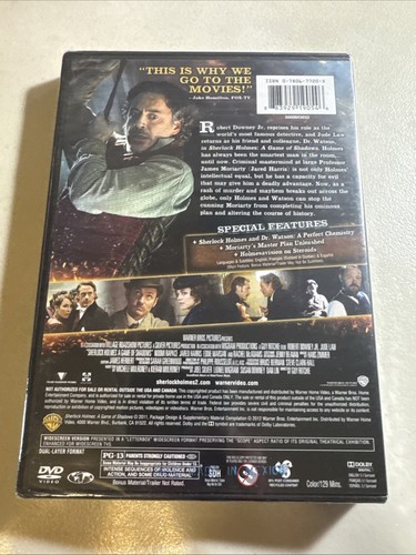 New & Sealed Sherlock Holmes A Game of Shadows DVD Robert Downey Jr. - Imagen 2 de 2