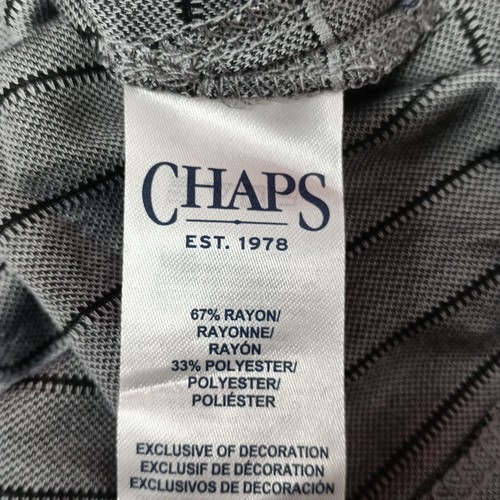 Chaps Milton Polo Shirt Men's XL Extra Large Gray Seacoast Wash Super Soft - Picture 6 of 7