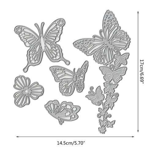 Butterfy Metal Cutting Dies Stencil DIY Scrapbooking Album Paper Card Template - Picture 8 of 8