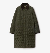 Women’s BURBERRY quilted Mid Length Car Coat. Lightweight.Sz S.(Uk 8-10).£1200+