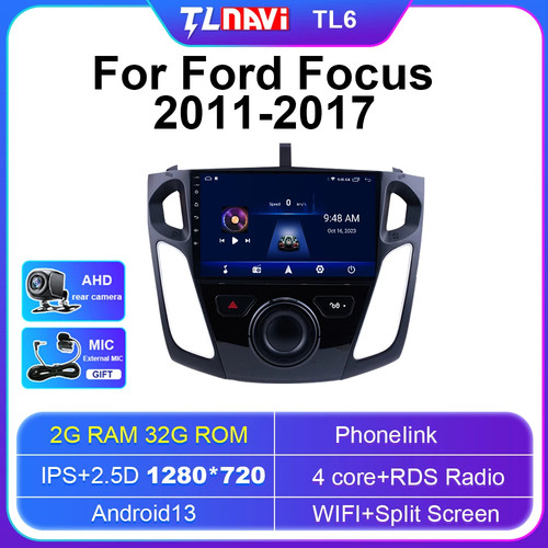 For Ford Focus 2011-2017 Android 13 CarPlay 9.7" Radio Stereo Car GPS Navi 4+32G - Picture 24 of 48