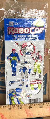 Vintage 1987 RoboCop Foil Sticker Decals NEW Sealed Original Pack Kids Stickers - Picture 8 of 8