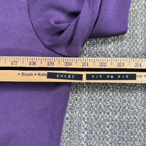 Cárdigan tejido Misook Blazer Mujer Petite M Chaqueta púrpura Botones dorados Bolsillos - Imagen 10 de 18