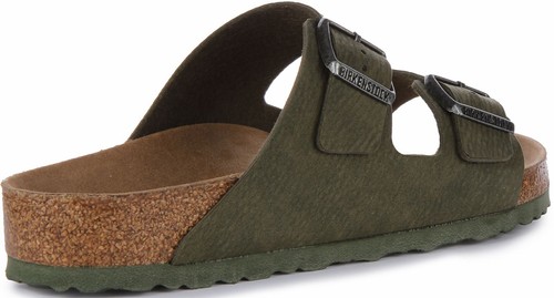 Birkenstock Arizona Two Buckle D Thyme Vegan Sandal Olive Regular Fit UK 3 - 12 - Picture 3 of 12
