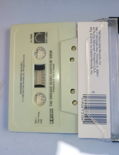 Chicago Bears Shufflin' Crew The Super Bowl Shuffle 1985 CASSETTE Tape TESTED - Picture 3 of 4
