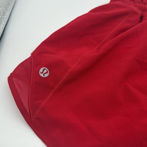 Lululemon Hotty Hot Short II *Long 4" in Dark Red Size 4 - Picture 8 of 8