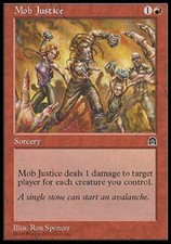 Mob Justice - Medium Play MTG Stronghold