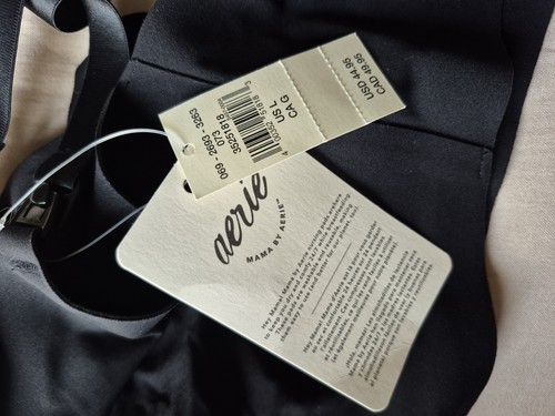 MAMA BY ARRIE Nursing Bra Size Large *NEW WITH TAGS* Black comfort soft NO wire - Picture 4 of 4