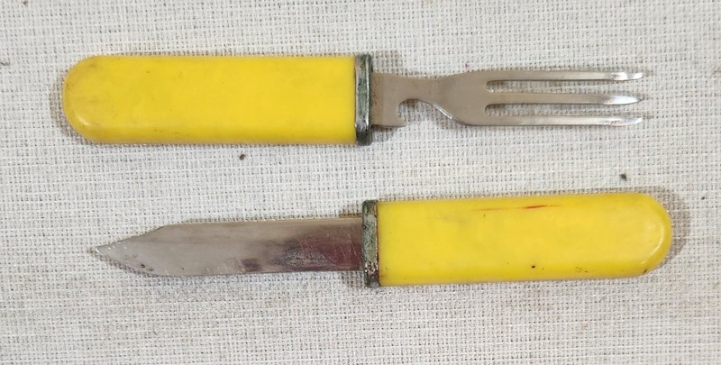 Vintage Camping Fork and Knife Set Good for Camping or Backpacking