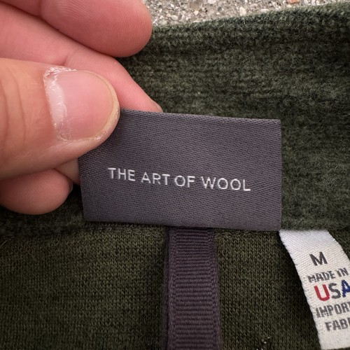 Ibex Shak 1/2 Zip Jacket Sweater Pullover Wool Outdoors Hiking Green USA Medium - Picture 7 of 13
