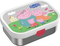 Mepal Campus Edelstahl-Brotdose Mit Bento-Einsatz Und Gabel, Peppa Pig