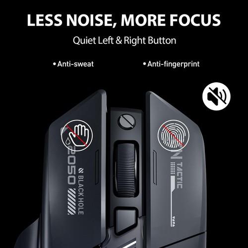 Bluetooth 5.0 Wireless Maus Dual Mode | 2400 DPI, RGB Light, Wiederaufladbar - Bild 2 von 6