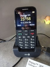 Seniorenhandy Doro Primo366 in schwarz, gebraucht