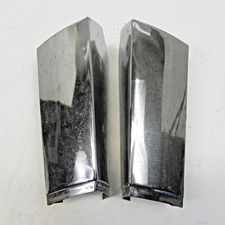 1952-1953 Kaiser Front Grill Fender Chrome Extensions Used Pair Vintage Rare