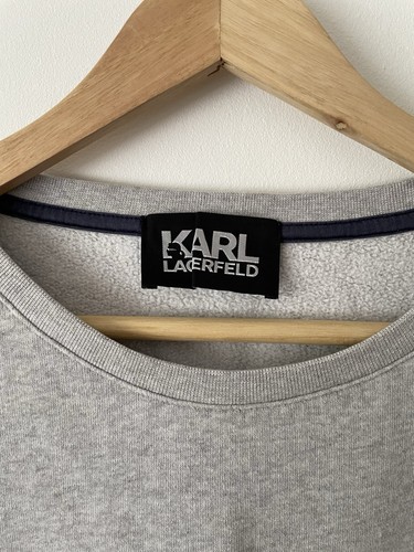 Karl Lagerfeld Grey Graffiti Sweatshirt Size XL - Picture 3 of 4