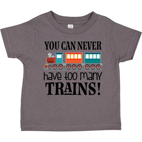 Inktastic Toy Train Never Have Too Many Trains Toddler T-Shirt Apparel Idea Kid - Picture 1 of 8
