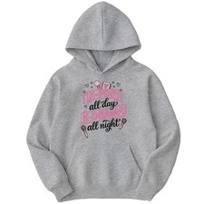 Kpop All Day Kdrama All Night Funny Gift Kids Hoodie