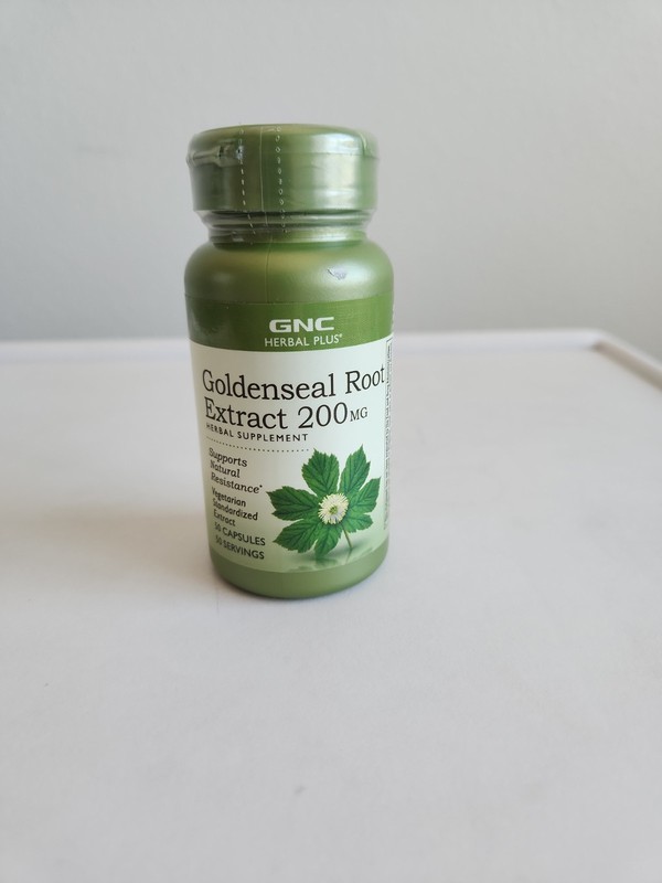 GNC Herbal Plus Goldenseal Root Extract Herbal Supplement 50 Capsules 2/26