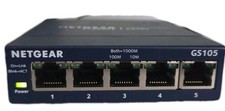Netgear ProSAFE 5 Port Gigabit Switch GS105v5. With Power Supply. 