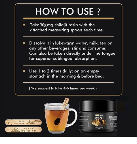 Purja weißes Himalaya Shilajit Harz, 100 % reines Gold, Fulvic & humic vegan - Bild 100 von 108