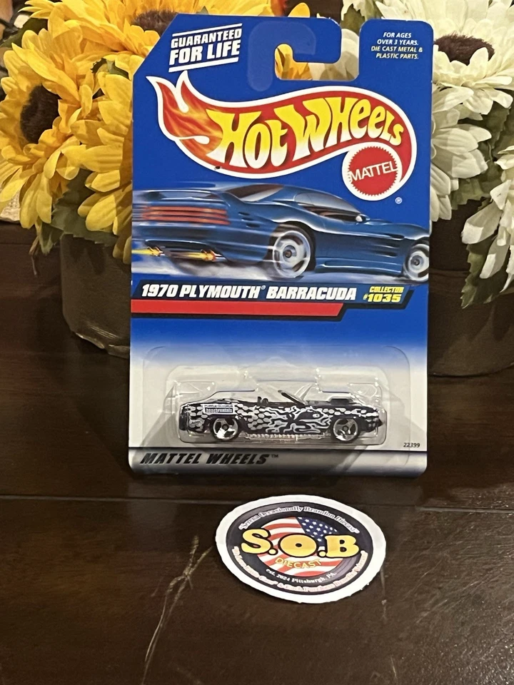 Hot Wheels 1970 Plymouth Barracuda Convertible 1:64 Azul Sellado Usado Casi Nuevo Estado Foto 3 de 4