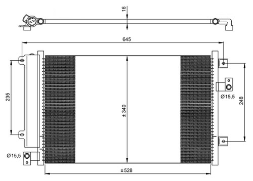 A/C AIR CON CONDENSER NRF 35942 P NEW OE REPLACEMENT - Picture 2 of 6